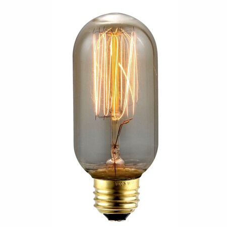 Elegant Lighting Nostalgic T14 Thread E26 120V40W 140LM GD E26-NOS40-T14-TH